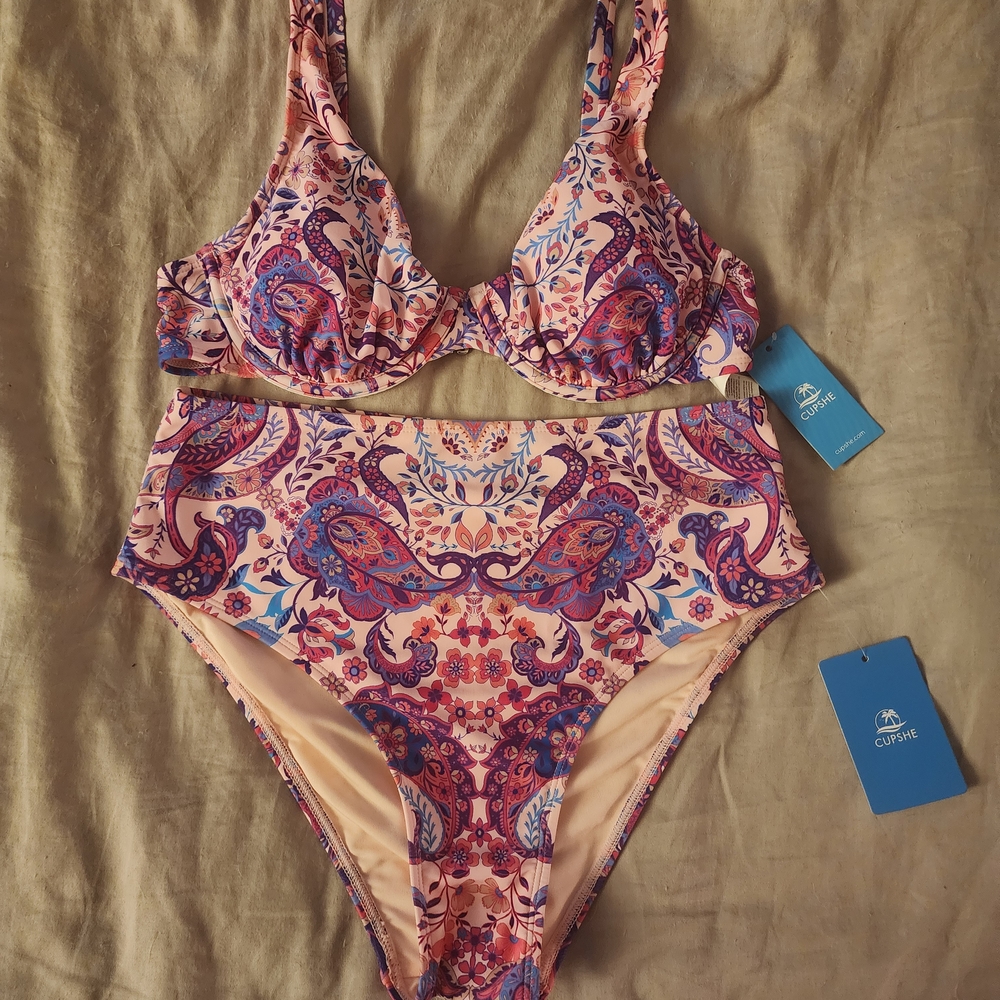 Colorful Paisley Bikini Set